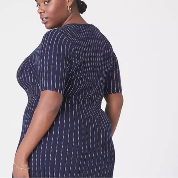 Lane Bryant Perfect Sleeve Fit & Flare Sweater Dress - Picture 4 of 8